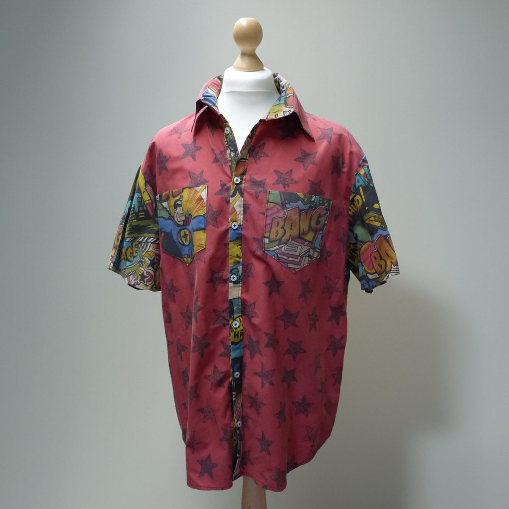 Comic book hero Neck 20" chest 132 cm/ 52" - Sew Revamp