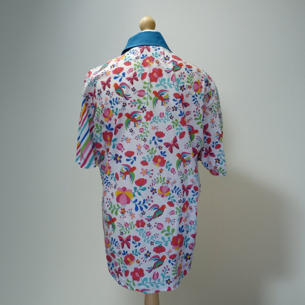 Springtime in paradise Neck 18.5 chest 117cm /46" - Sew Revamp